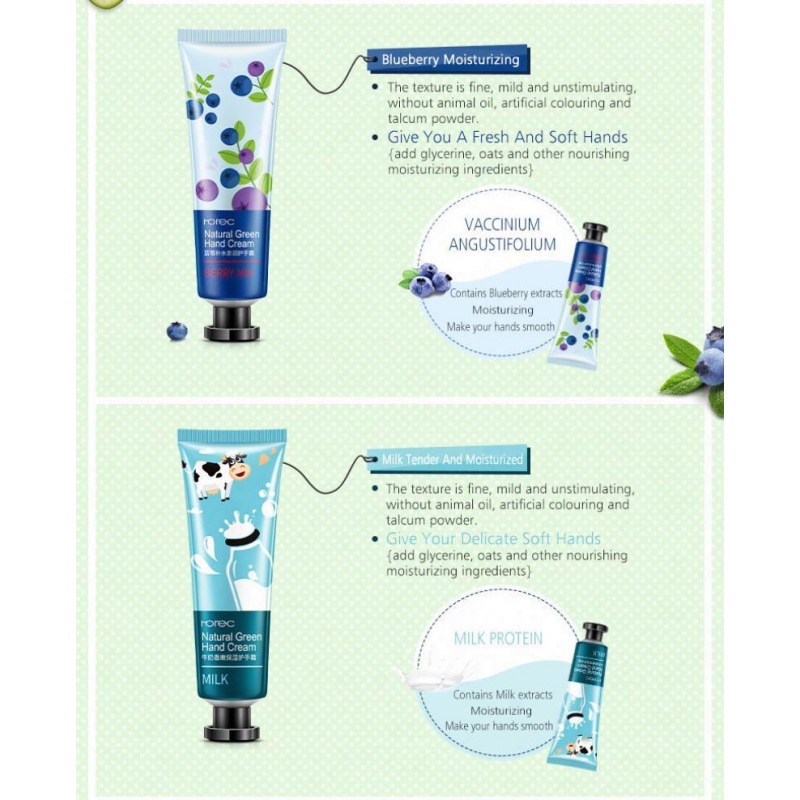 Anti Wrinkle Best Cream Set for Hand Care ODM Rorec Moisturizing Plant Extract