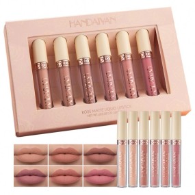 HANDAIYAN Liquid Matte Lip Gloss Set Velvet Wholesale Non-stick Cup Lipgloss Tint Long-lasting High Pigment