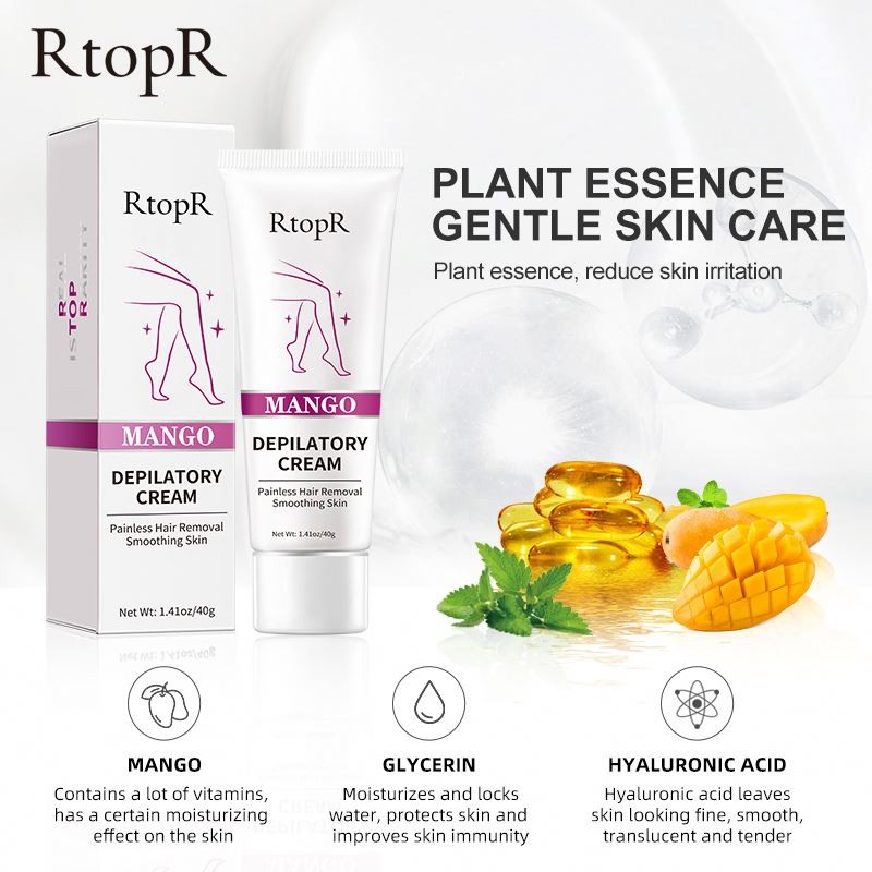 Oem Permanent Natural Painless for Smooth Away Vibe Remover Stop Growth Hair Removal Cream