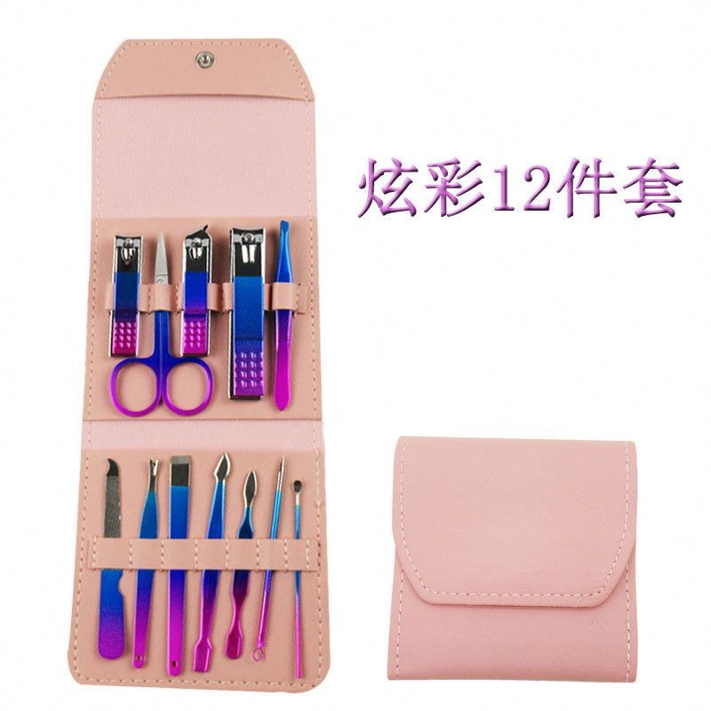 Factory Wholesale 18-Piece Rose Gold Nail Clippers Set Stainless Steel Beauty Tools for Infant