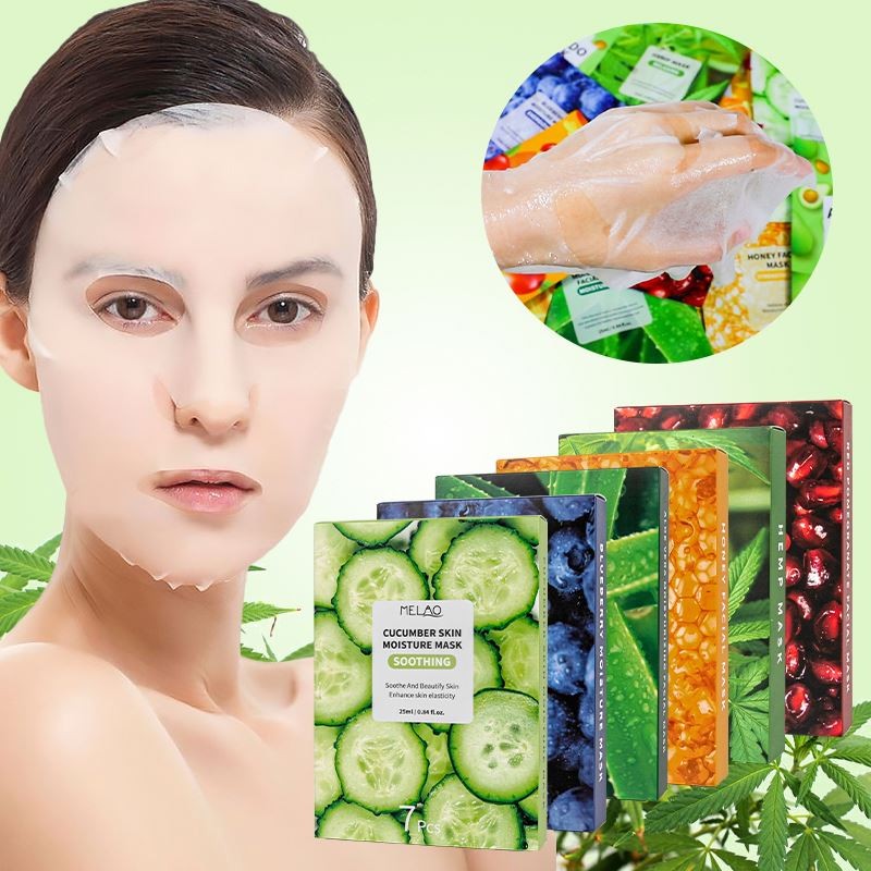 OEM Private Label Mascarillasl Sheetmask Korean Beauty Organic Face Fruit Vegan Sheet Maskss Mascarillas Faciales Mask