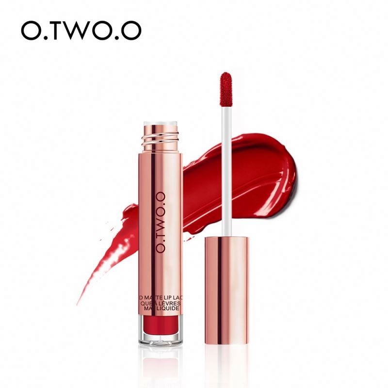 O.TWO.O Multi Colors Lip Gloss Kit Non-stick Box Girls Women Make Up Gift Long Lasting Matte Liquid Lipstick Set