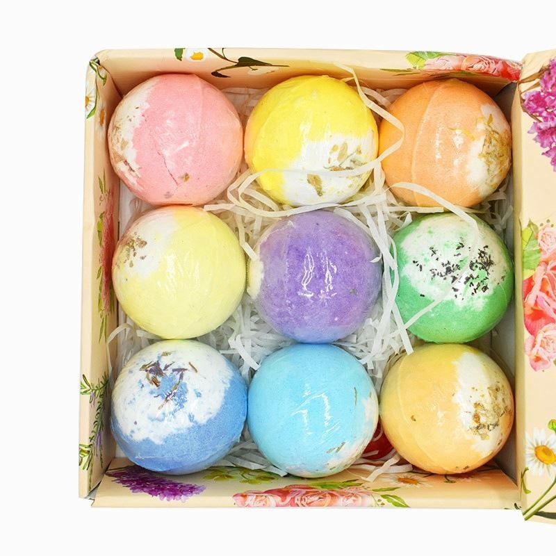OEM ODM Private Label Customized Rich Bubble Floral Scent Vegan Bath Bombs