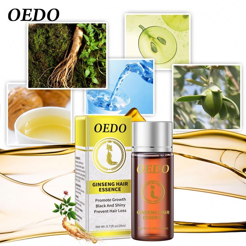 Oem OEDO Ginseng Prevent Loss Essential Oil Hair Growth Black and Shines Repair Hair-root Moist Nourishing Serum