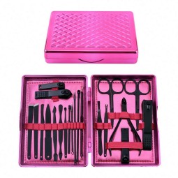 Black Matte Carbon Steel Nail Clipper Set with Slant Edge for Toenail & Finger Nail Cutter Beauty Gift for Men & Women