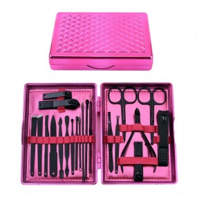 Black Matte Carbon Steel Nail Clipper Set with Slant Edge for Toenail & Finger Nail Cutter Beauty Gift for Men & Women