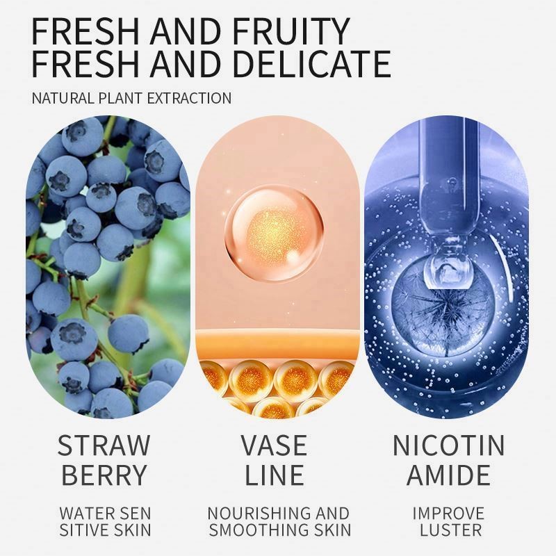 Hand Whitening Cream  BIOAQUA Factory Natural Blueberry Strawberry Moisturizing Anti Aging Skin Care