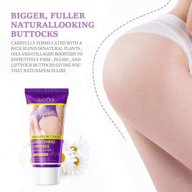 Factory OEM SADOER Private Label Wholesale Organic Hip Enlargement Lift up Massage Buttock Enhancement Cream for Women OEM SADOER