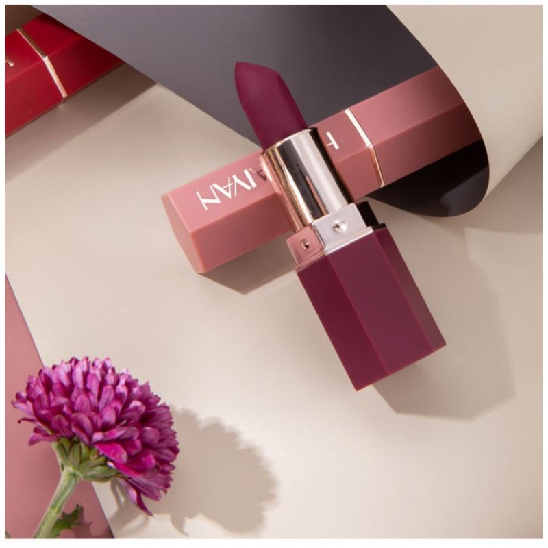 HANDAIYAN Women Matte Lipstick Long-lasting Moisturizing Tube Velvet Wholesale Makeup Vegan Cosmetic