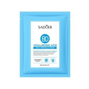 Wholesale SADOER 8D Hyaluronic Acid Facial 25ml Anti-wrinkle Nourishing Moisturizing and Brightening Mask Skin Care