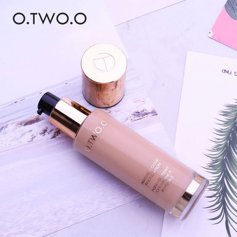 O.TWO.O Liquid Oil Control Base Full Coverage Waterproof Foundation Cream Color Changing