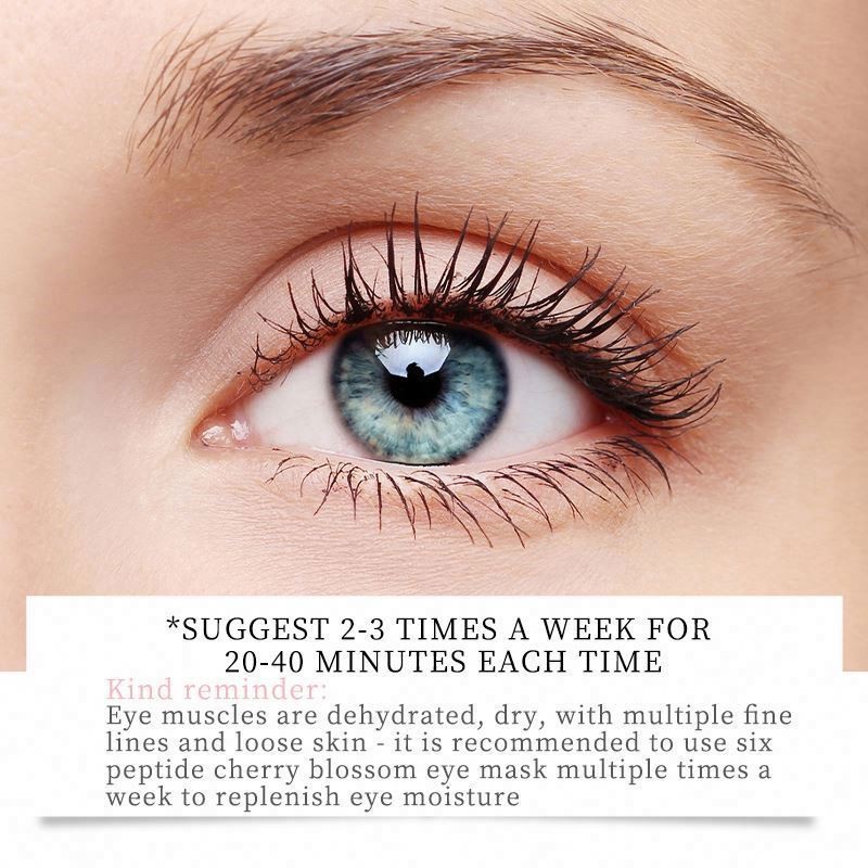 OEM Bioaqua Natural Sakura Nonapeptide Moisturizer Anti Wrinkle Removal Dark Circle Hyaluronic Eye Mask