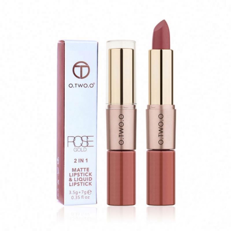 factory O.Two.O Best Selling Hot Chinese Products 12 Colors 2 In 1 Matte Lipstick Lip Gloss