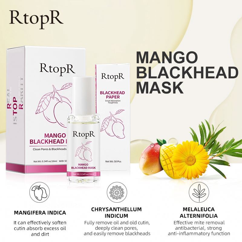 New Oem RtopR Blackhead Remover Face Nose Pore Strip Black Peeling Acne Treatment Deep Cleansing Mask Oil Control Skin Care