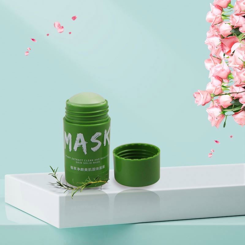 Private Label Remove Blackhead Cleansing Stick Skin Care Sold Green Tea Clay Facial Mask Sti