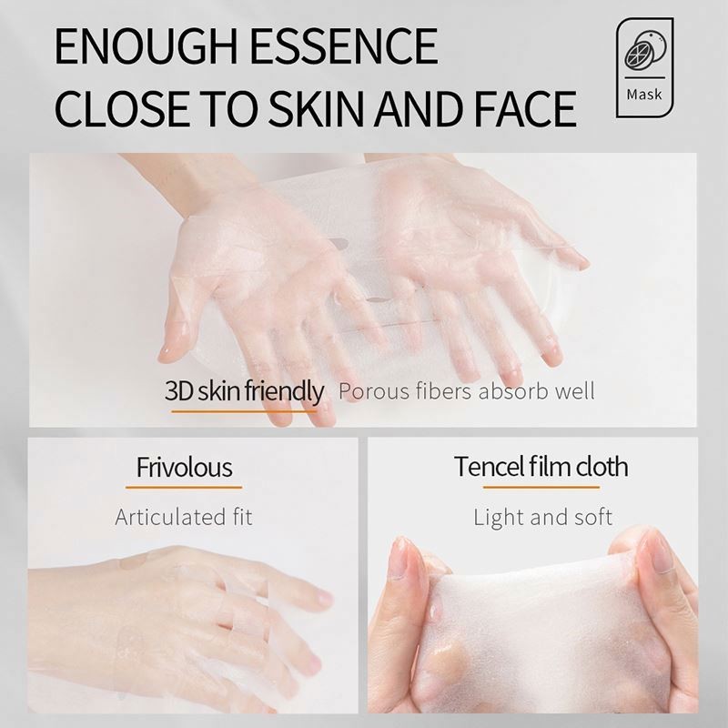 Factory Oem OEM Whitening SADOER Wholesale Herbal VC Vitamin C Face Oil Serum Ampoule Anti Aging Moisturizing Facial Mask Gel Skin Care Set