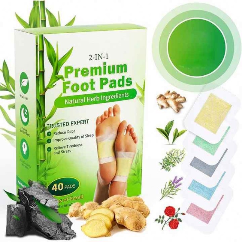 factory Original factory Customized Natural Herbal and Bamboo Slimming Detox Foot Patch
