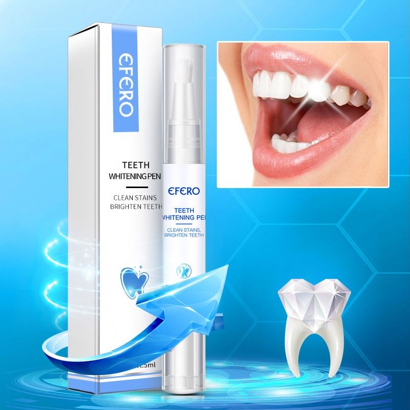 EFERO 1Pcs Cleaning Serum Remove Plaque Stains Dental Tools Whiten Teeth Oral Hygiene Tooth Whitening Pen