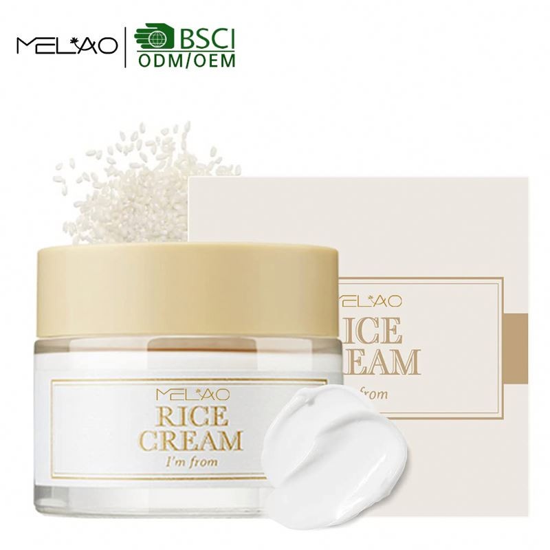 factory Oem OEM Best Selling Natural Whitening Brightening Intimate Skin Lightening Manufacturer Face Rice Cream