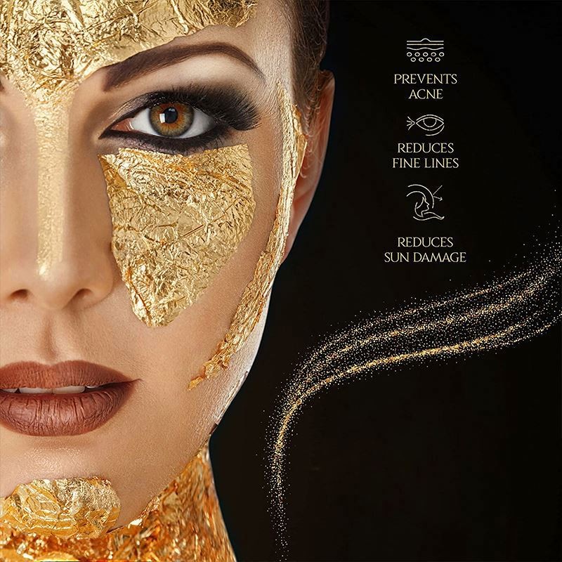 Hot Sale Pure Golden 4.33*4.33 24K Genuine Gold Foil Leaf for Outdoor and Craft Decoration