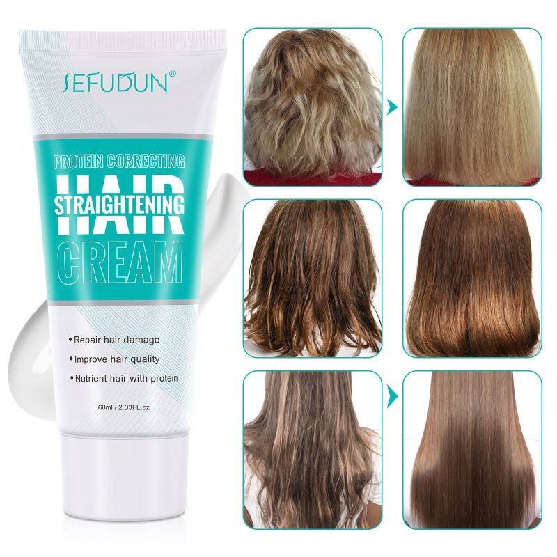 factory Professional Salon 60g Repair damage Smooth Keratina Protein Correcting Straightening Hair Cream