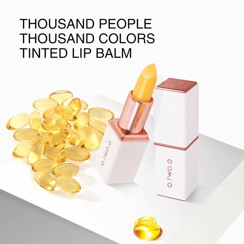 O.TWO.O Vegan Hygienic Moisturizing Lipstick Anti Aging Makeup Care Colors Ever-changing Lip Balm