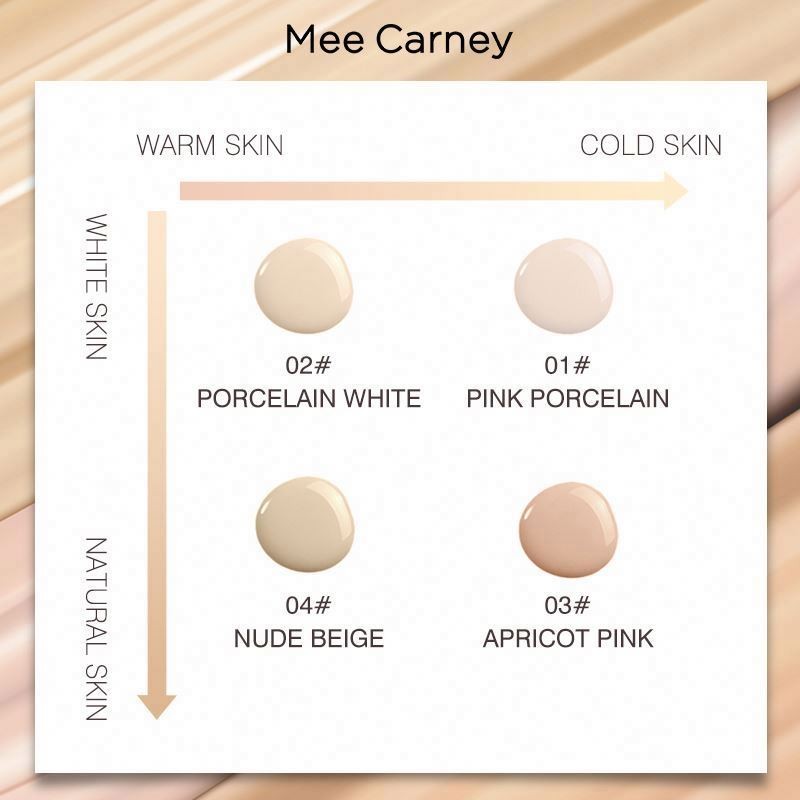 Oem Mee Carney Makeup Wholesale 4 Colors 60Ml Moisturizing High Coverage Liquid Foundation