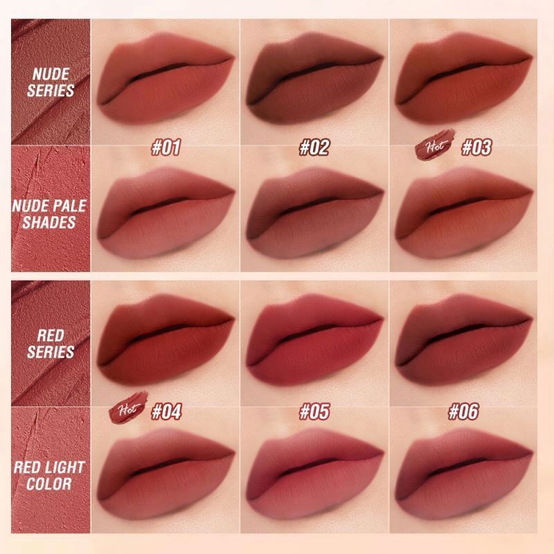factory O.Two.O 6 Colors Water Proof Private Label Nude Matte Lipstick