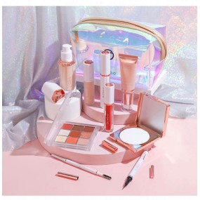 Long Wearing Waterproof Traveling Makeup Kit Gift Set Popular With Anti Water Bag O Portable Cosmetics