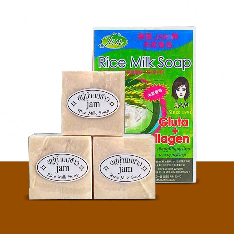 JAM 65g Original Thailand Rice Milk Whitening Handmade Soap
