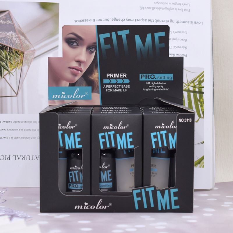 12 Sets MICOLOR clear Primer and Matte Makeup Fixer Setting Set Pre-makeup Moisturizing Finishing Fixing Spray