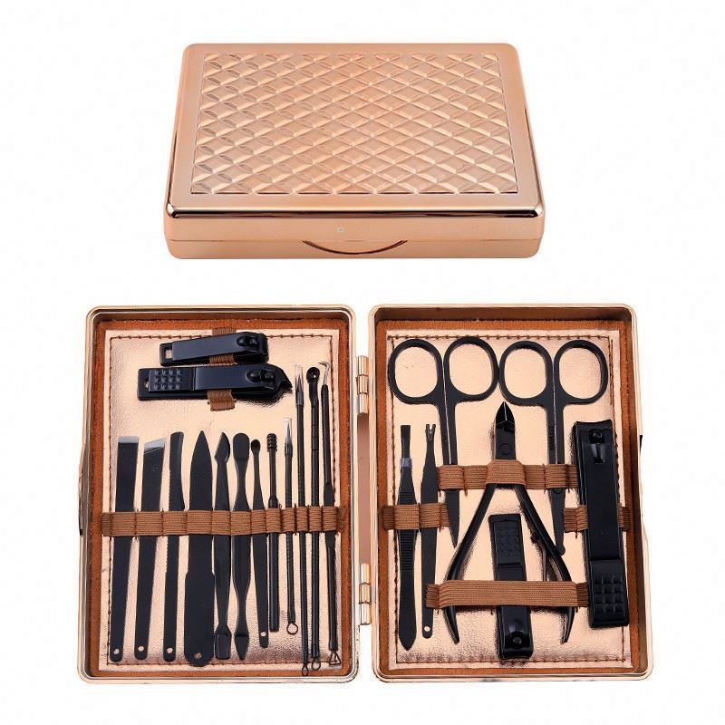 7-Piece Stainless Steel Home Manicure & Pedicure Set Portable Nail Clippers for Cuticle & Nail Art Customizable Logo Gift Box