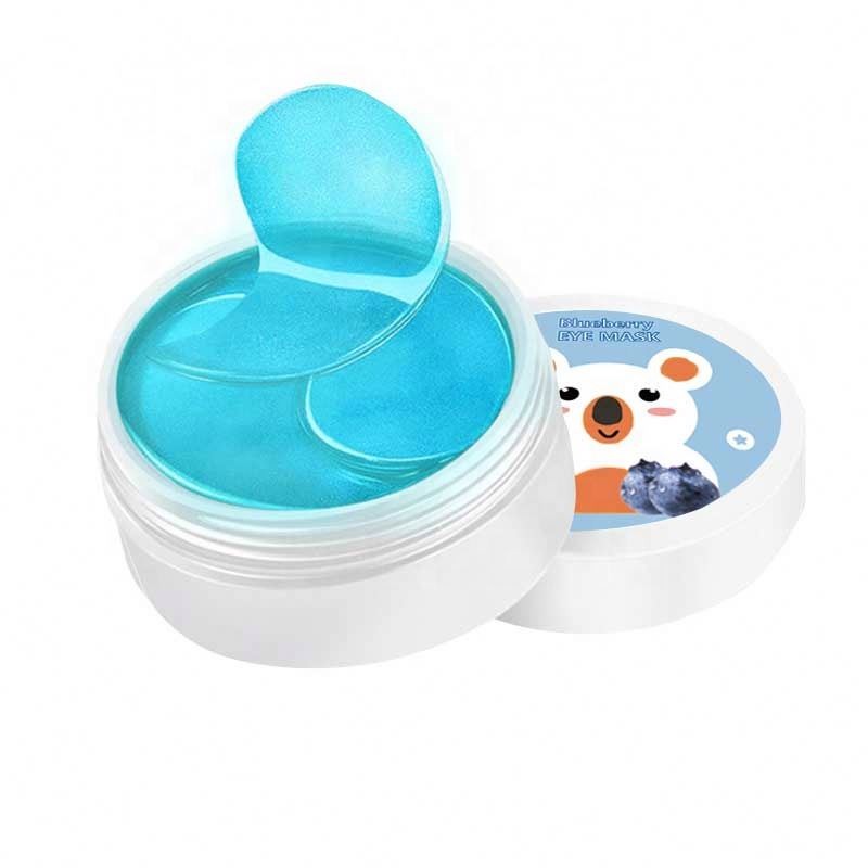 factory Oem Herbal Blueberry Nourishing Removes Dark Circles Under Bags Hydrogel Sleep Collagen Crystal Gel Eye Mask