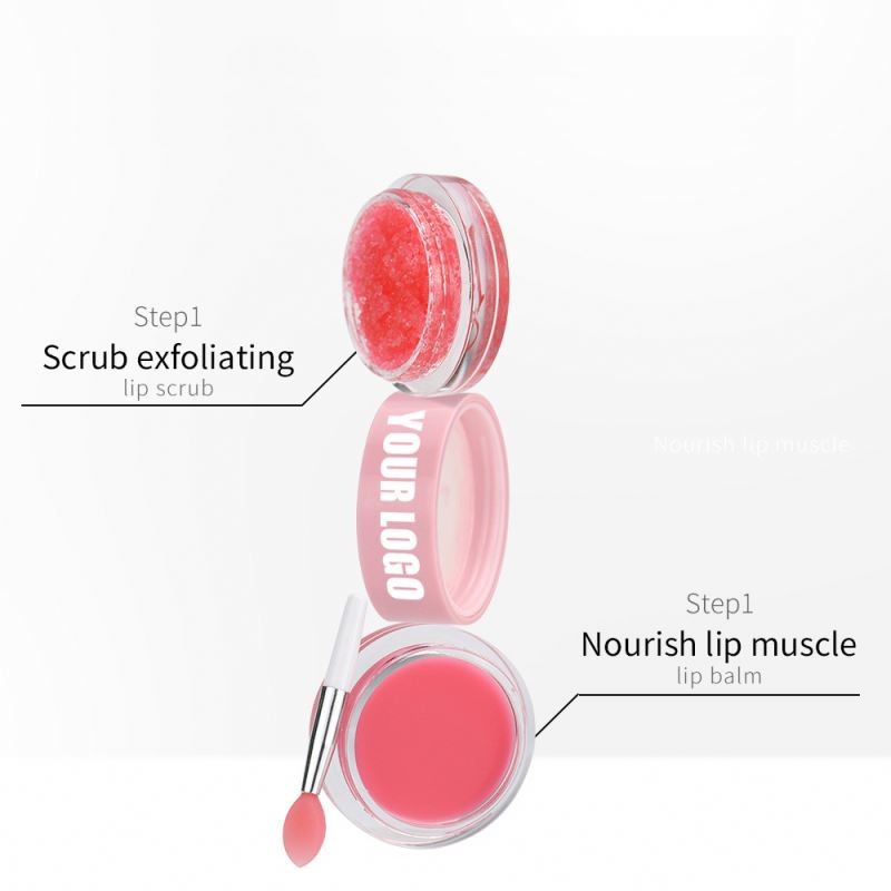 factory 2 1 and Balm Set Wholesale Organic Mask Sugar Lip Scrub Without Logo In Stock Can Custom Fragrance Free