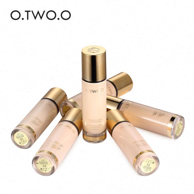 O.TWO.O Liquid Oil Control Base Full Coverage Waterproof Foundation Cream Color Changing