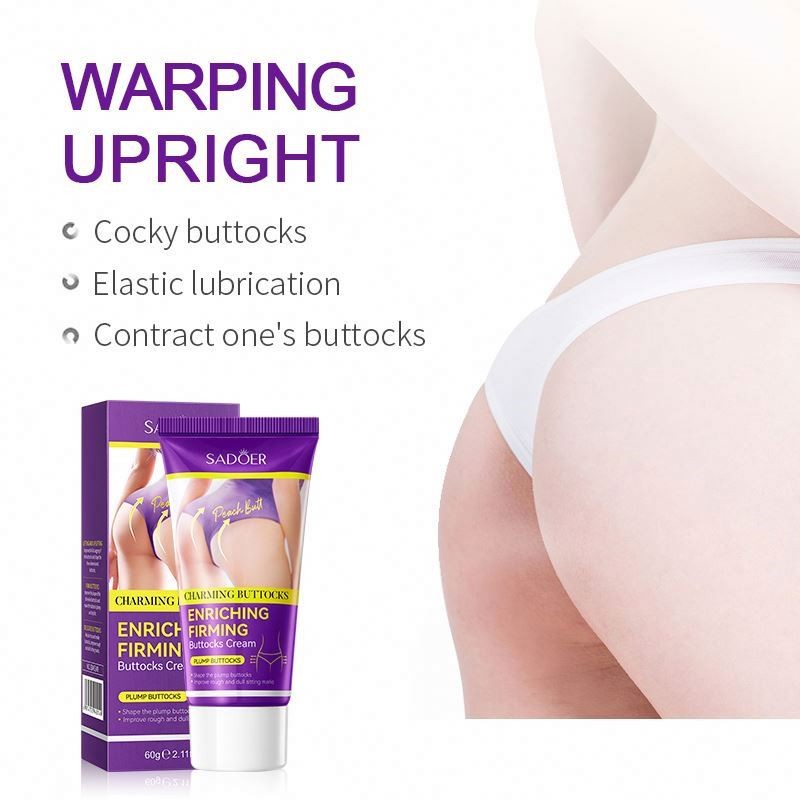 Factory OEM SADOER Private Label Wholesale Organic Hip Enlargement Lift up Massage Buttock Enhancement Cream for Women OEM SADOER