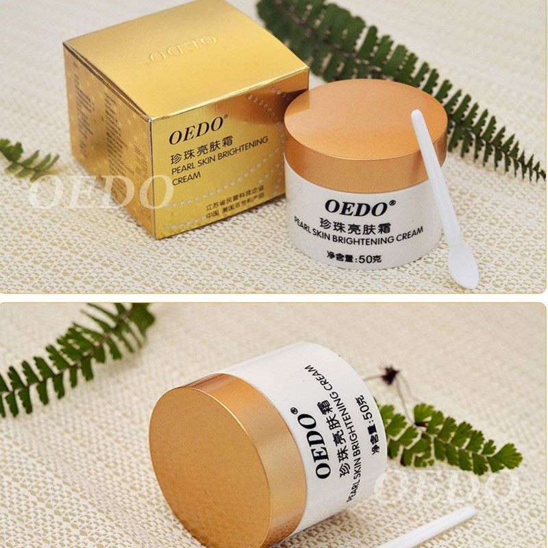 Oem Anti Freckle Pearl Brightening Cream Contain Chinese Medicine Skin Care Double Patent Face Essential Oil