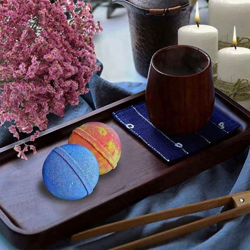 Oem Customized Colorful Self Tan Remover Bomb Ball Natural Organic Vegan Scented Epsom Salt Bath Bombs Bulk for Baths Wholesale