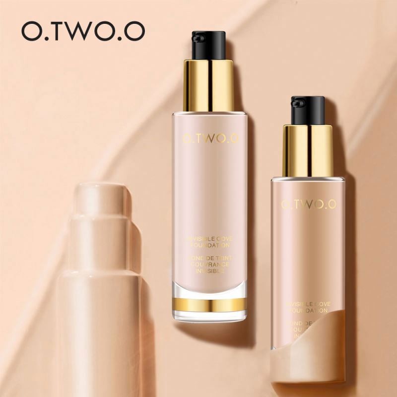 O.TWO.O Liquid Oil Control Base Full Coverage Waterproof Foundation Cream Color Changing