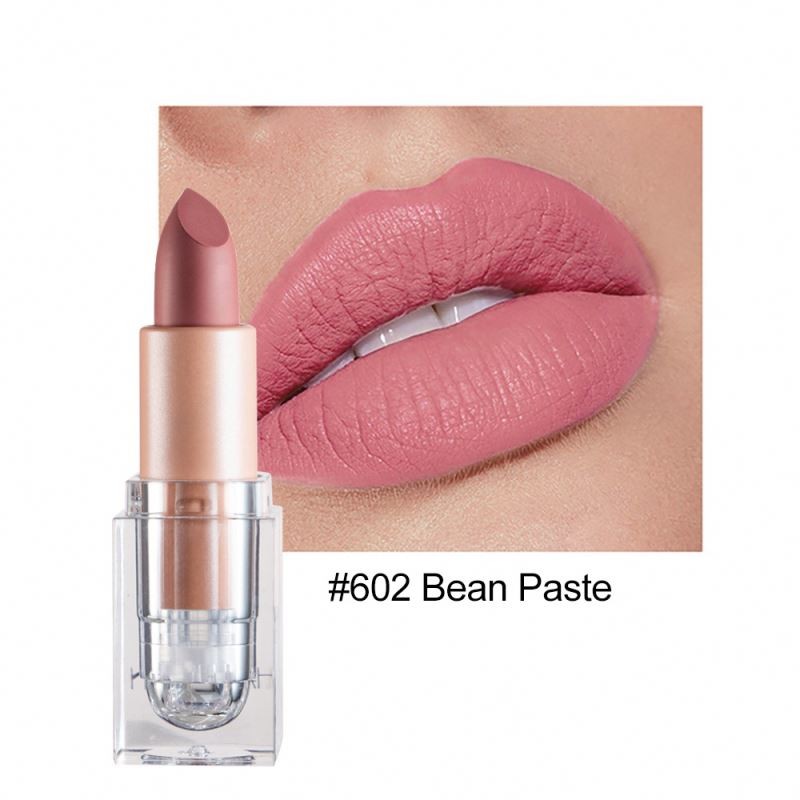 HANDAIYAN Ice Transparent Cube Matte Lipstick Waterproof Longlasting Nude Vegan Makeup Cosmetic