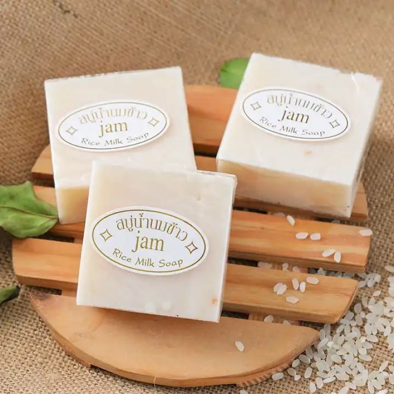 JAM 65g Original Thailand Rice Milk Whitening Handmade Soap