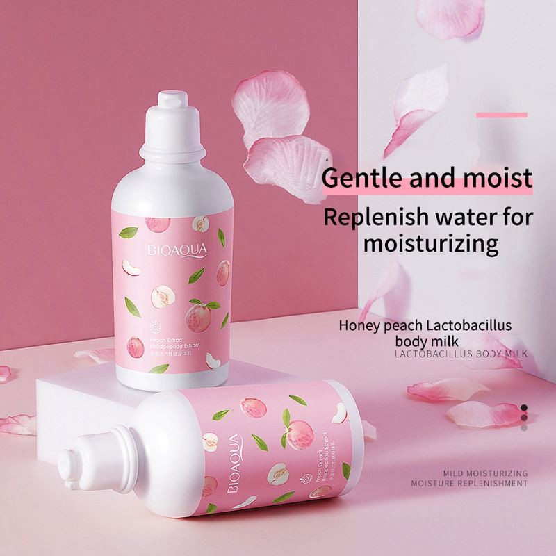 factory BIOAQUA Korean imported ingredients skin care cream plant essence moisturizing rejuvenating peach Lactobacillus body lotion
