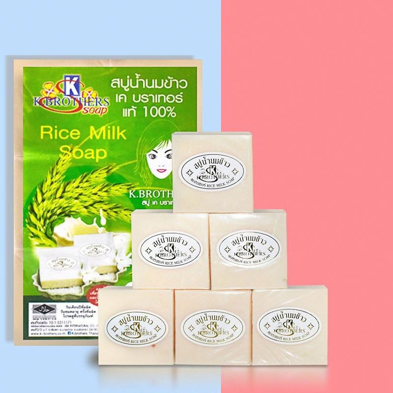 k Brother Rice White Original Wholesale Handmade Milk Soap for Whitening