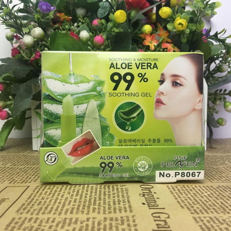PNF Brand Aloe Vera Moisturizer Lipstick Temperature Changed Color Lipbalm Natural Magic Pink Protector Lips Cosmetics
