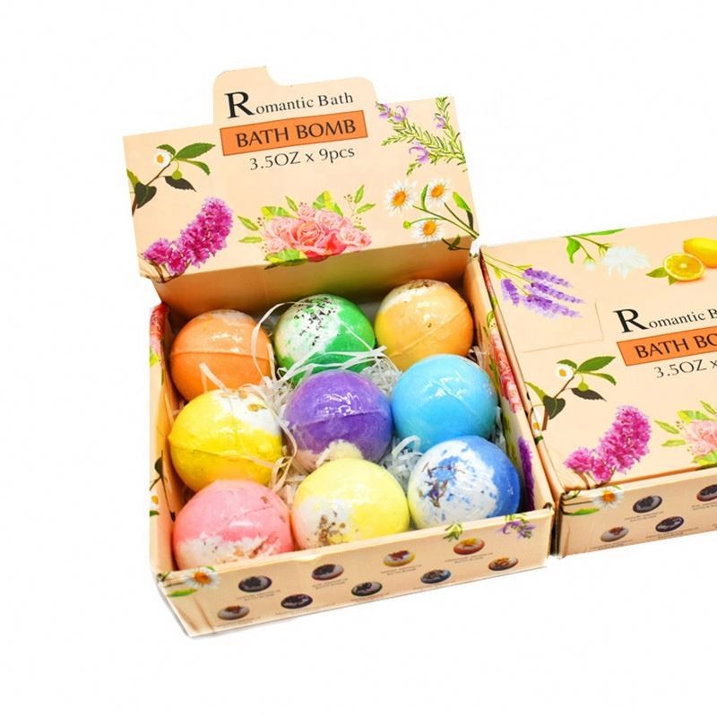 OEM ODM Private Label Customized Rich Bubble Floral Scent Vegan Bath Bombs