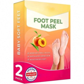 Korean Private Labeling Nourishing Natural Ingredients Foot Peel Mask With Peach Lavender
