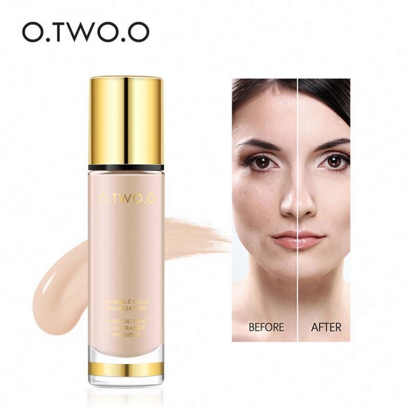 O.TWO.O Liquid Oil Control Base Full Coverage Waterproof Foundation Cream Color Changing