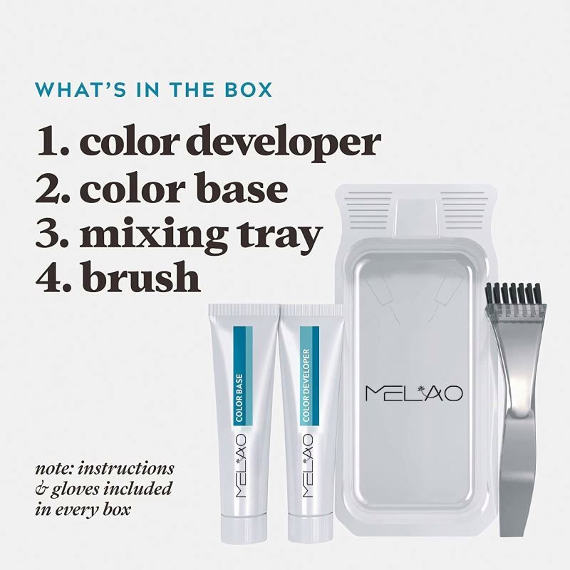 Color Cream With Brush Formulated Penetrate Coarse Facial Hair Natural Thicker Fuller Dye for Men Beard Mustache Color Cream