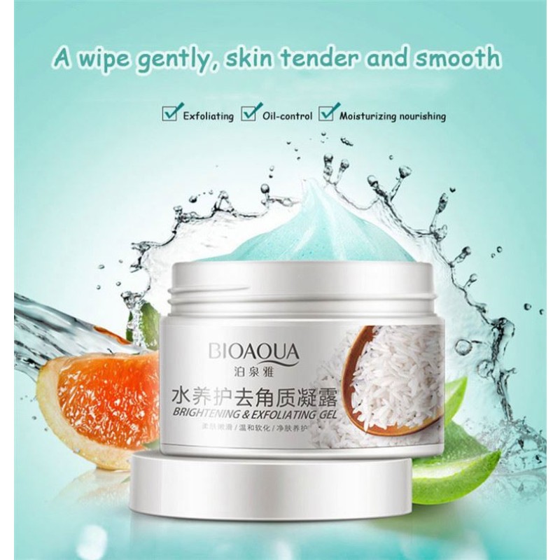 factory OEM Bioaqua Facial Deeply clean Brighteing Exfoliating Gel Massage Cream OEM Bioaqua Facial Deeply clean Brighteing Exfoliating