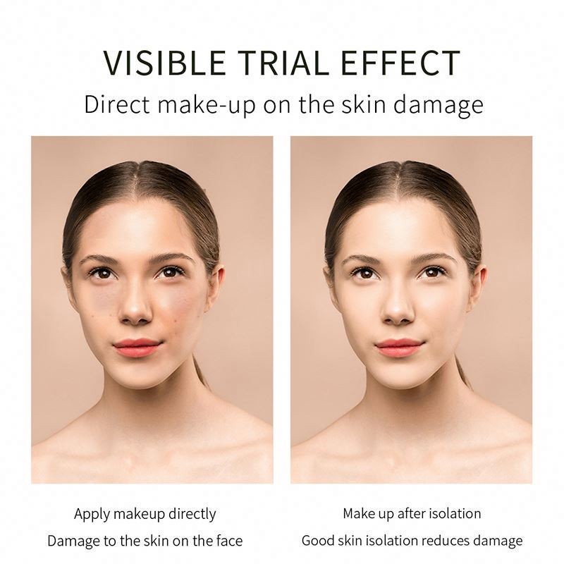 JOMTAM OEM Natural Plant Based Cosmetic Tricolor rainbow Oil Control Whitening Foundation Makeup Base Cream JOMTAM OEM Natural